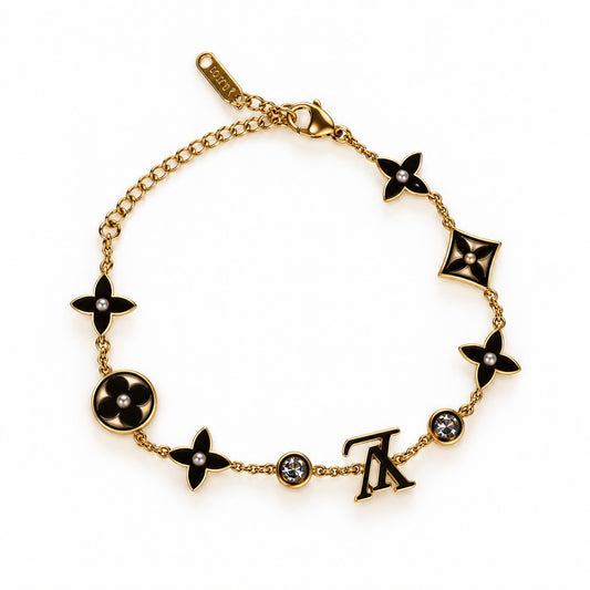 Naomi Noir Charm Bracelet