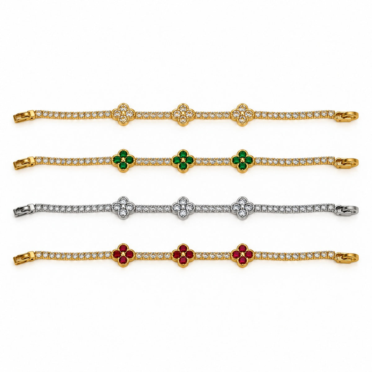 Clover Tennis Bracelet