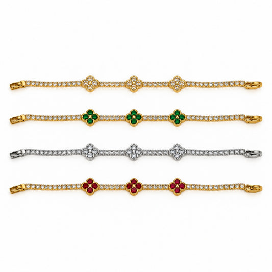 Clover Tennis Bracelet